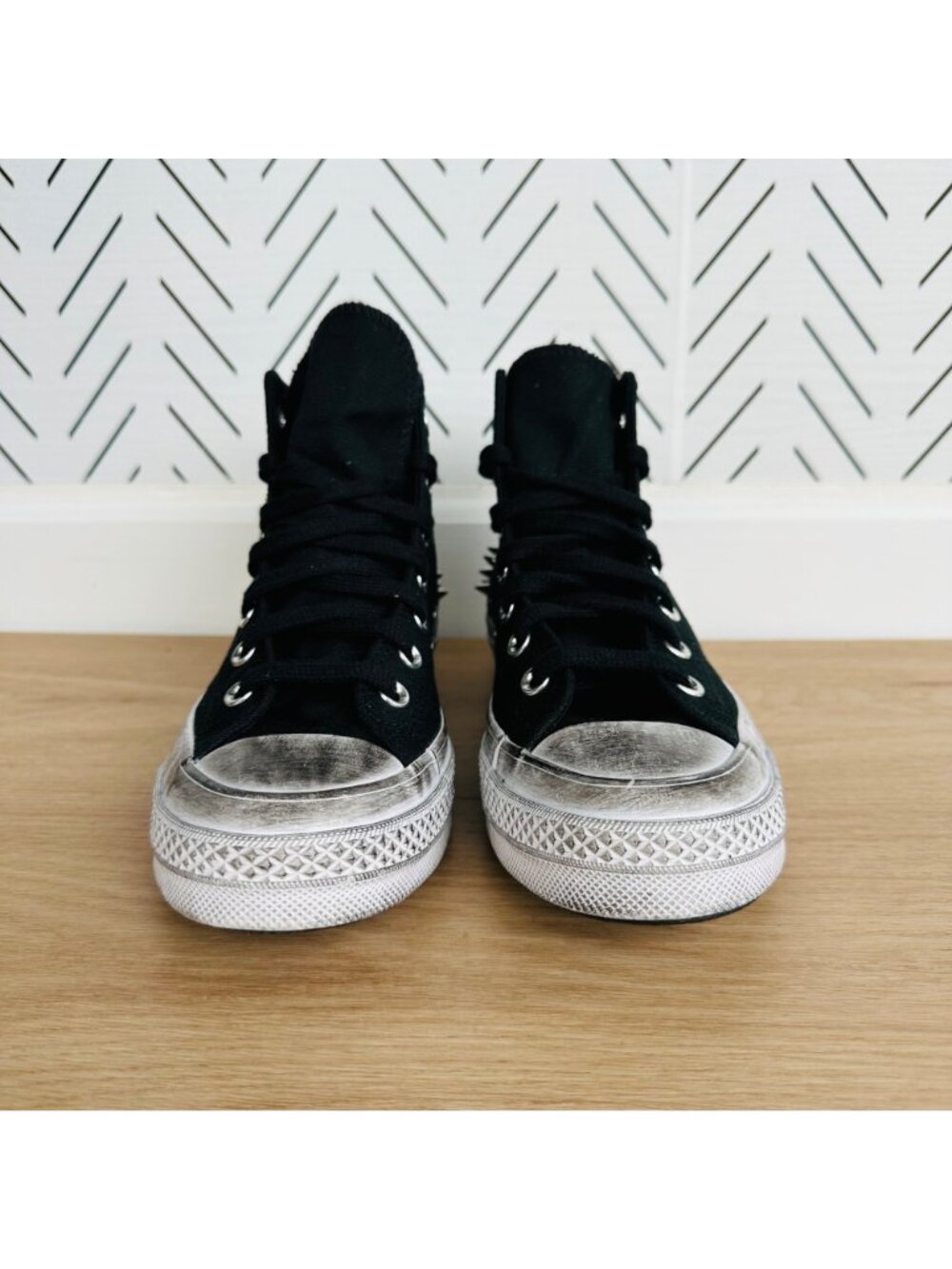 ❤️Rare Converse Chuck 70 Hi Womens Shoes Sz 5 Studded Sneaker Edge Punk A07207C - Picture 5 of 13